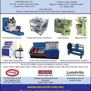 Pump Balancing Machine, Portable Hydro & Gas Test Bench, Lathe Machine, Milling Machine