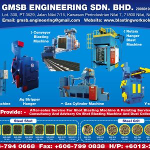Conveyor Blasting Machine, Apron Blast Machine, Gas Cylinder Machine, Jig Stripper Hanger, Rotary Hanger Blast Machine