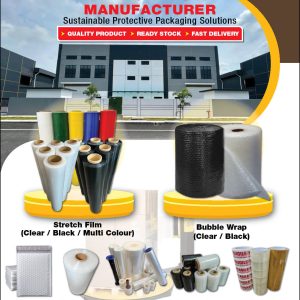 Stretch Film (Clear / Black / Multi Colour), OPP Tape (Clear / Brown / Fragile), Bubble Wrap (Clear / Black), OPP Tape (Clear / Brown / Fragile), Baby Roll Stretch Film, Coreless Stretch Film, Stretch Film (Machine / Jumbo), Bubble Mailer